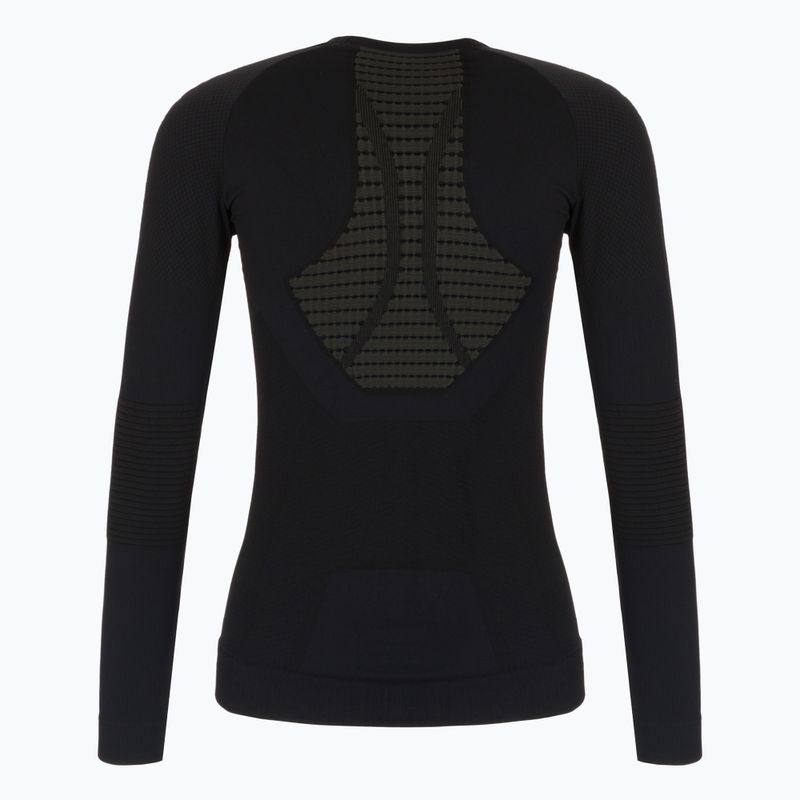 Women's thermal active sweatshirt X-Bionic Invent 4.0 Run Speed black/charcoal 2
