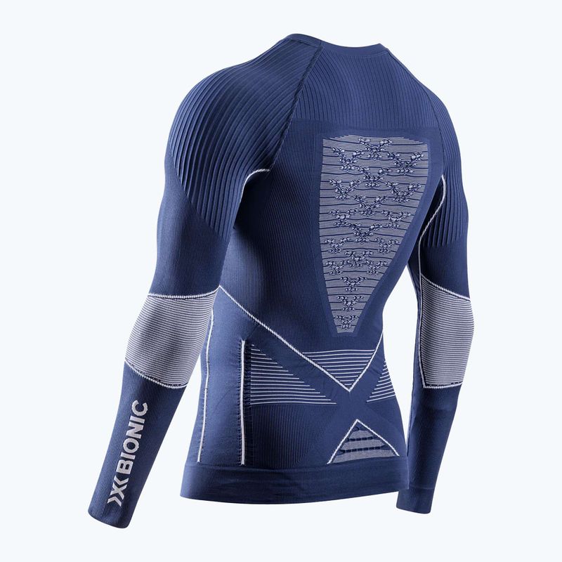 Men's thermal base layer top X-Bionic Energy Accumulator 4.0 marine/optical white 2