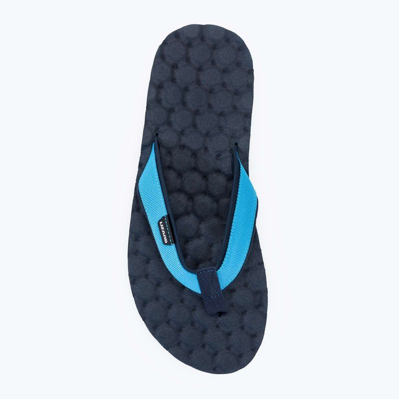 Lizard Way men's flip flops midnight blue/atlantic blue 5
