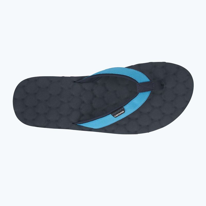 Lizard Way men's flip flops midnight blue/atlantic blue 12
