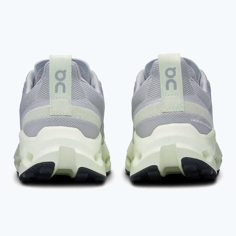 Women's On Cloudsurfer Trail running shoes frost/lima 11