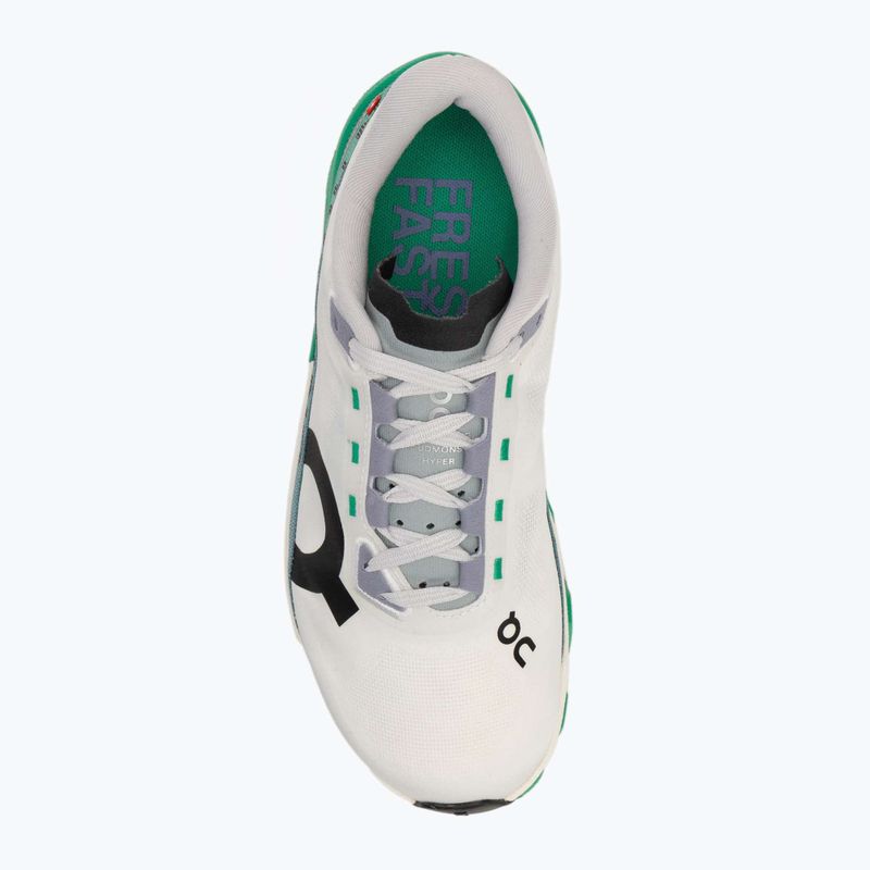 Women's running shoes On Cloudmonster Hyper white/mint 5
