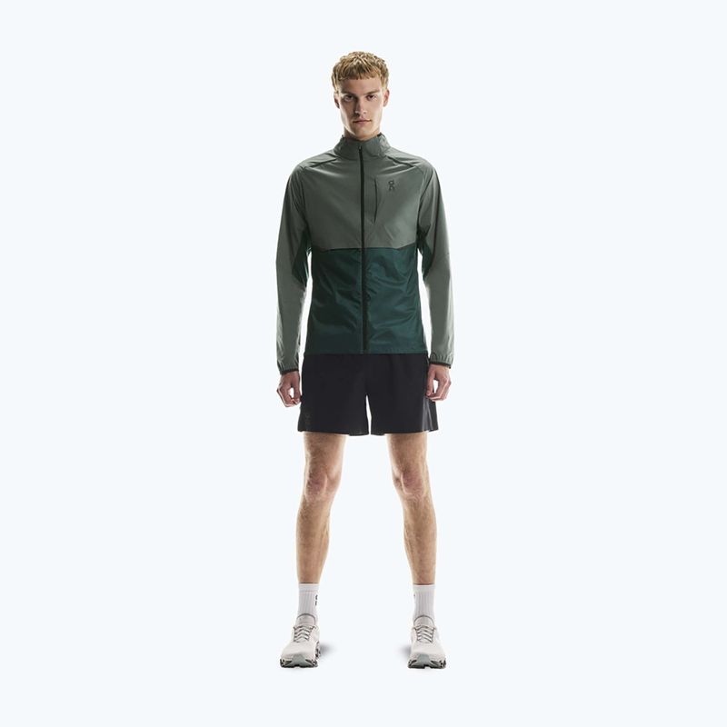 Men's On Weather spirulina/olive running jacket 2