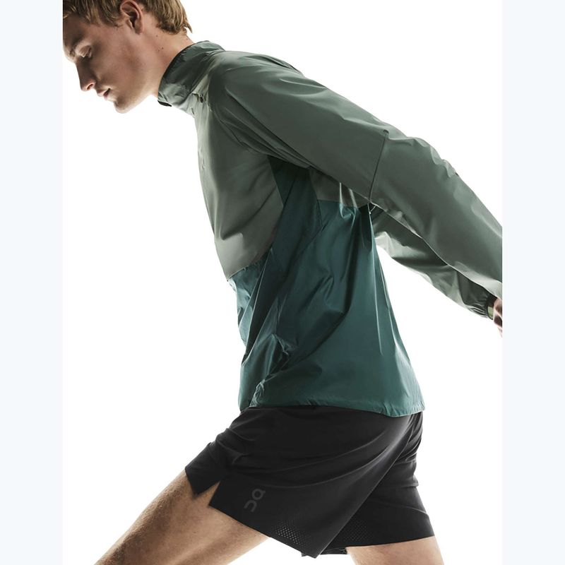 Men's On Weather spirulina/olive running jacket 6