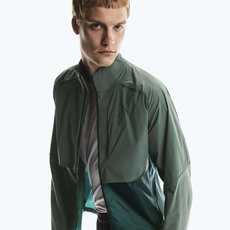 Men's On Weather spirulina/olive running jacket 7