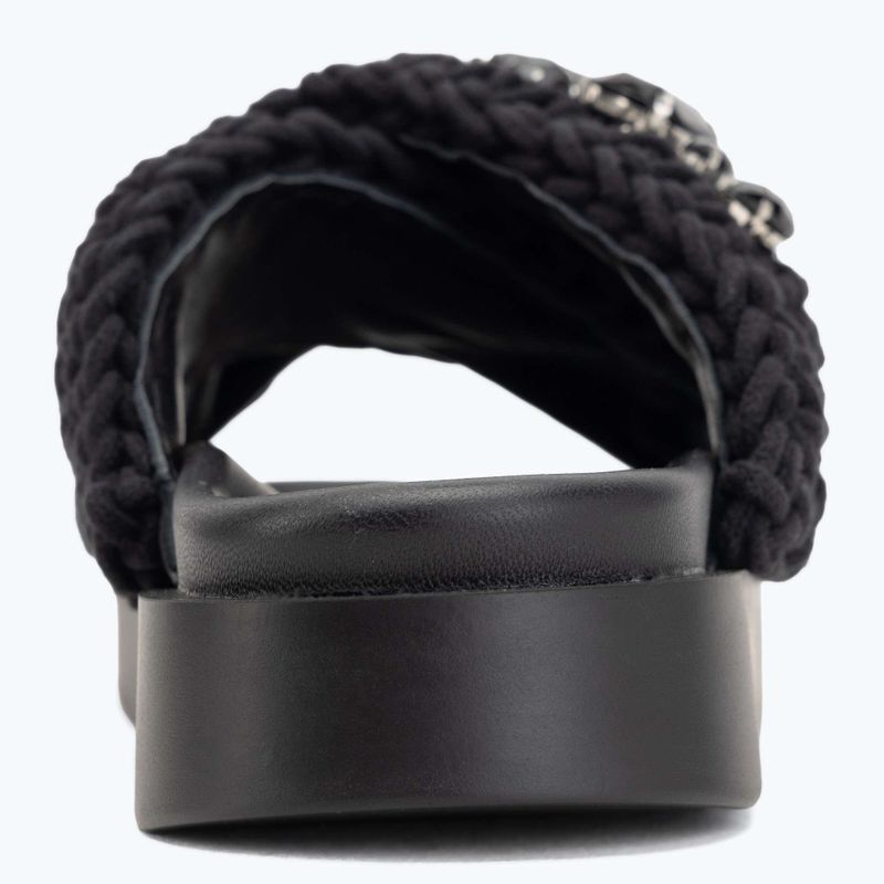 Women's slides INUIKII Woven Stones black 6
