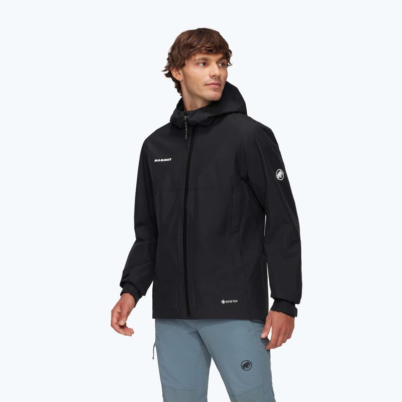 Men's rain jacket Mammut Treeline HS Hooded black 3