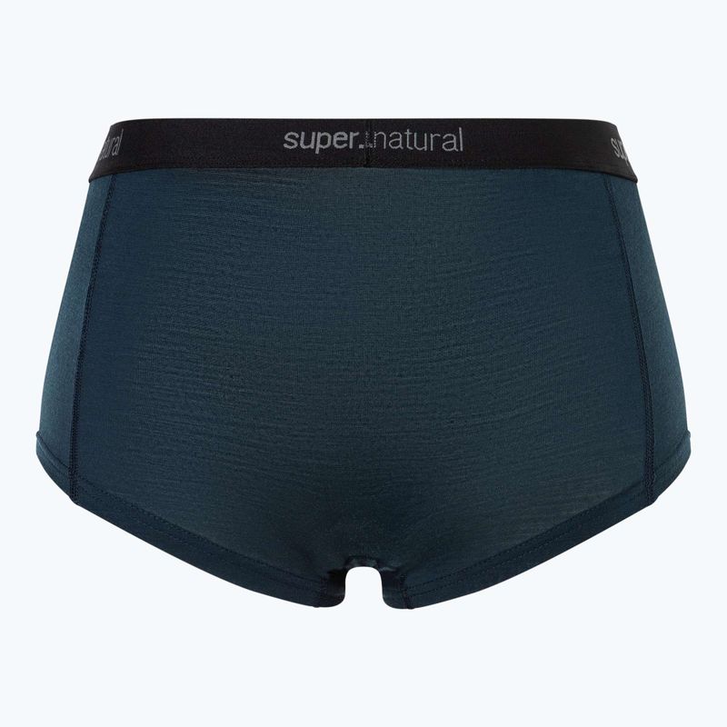 Women's thermal boxer briefs super.natural Tundra 175 Hipser 2 pairs blueberry/blueberry 2