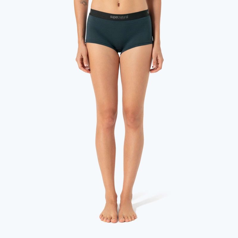 Women's thermal boxer briefs super.natural Tundra 175 Hipser 2 pairs blueberry/blueberry 3