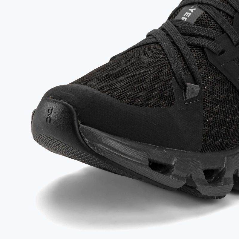 Women's On Cloudflyer 4 black/white running shoes 7