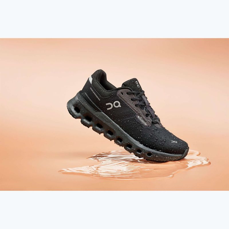Men's On Cloudrunner 2 Waterproof magnet/black running shoes 8