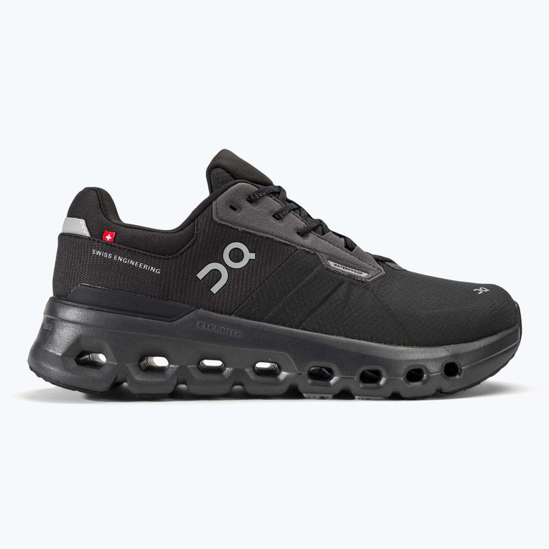 Men's On Cloudrunner 2 Waterproof magnet/black running shoes 2