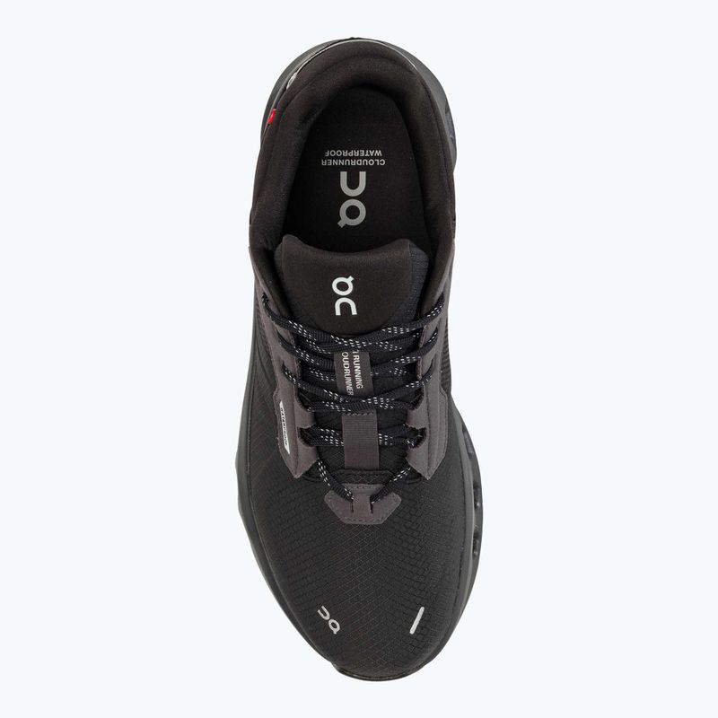 Men's On Cloudrunner 2 Waterproof magnet/black running shoes 5