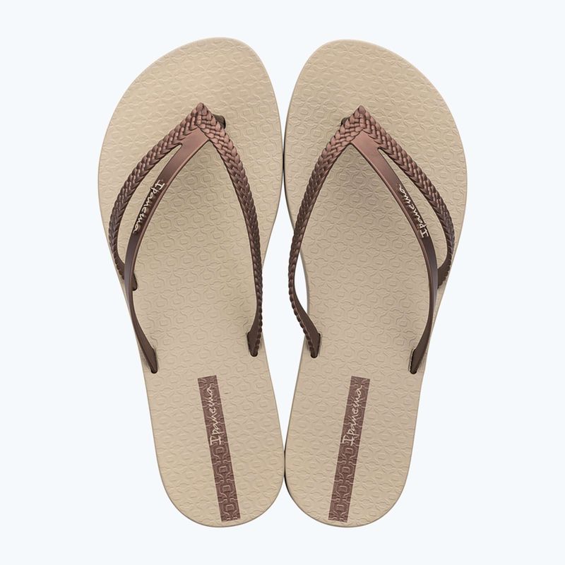 Women's flip-flops Ipanema Bossa beige/copper 9