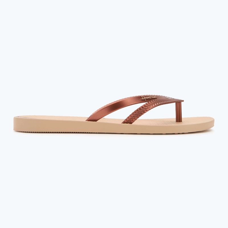 Women's flip-flops Ipanema Bossa beige/copper 2