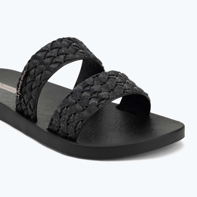 Ipanema women's flip-flops Renda II black/glitter black 7