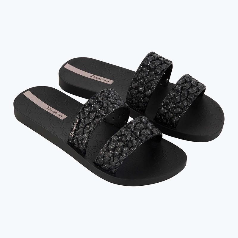Ipanema women's flip-flops Renda II black/glitter black 8
