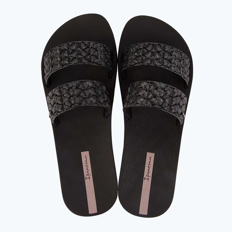 Ipanema women's flip-flops Renda II black/glitter black 9