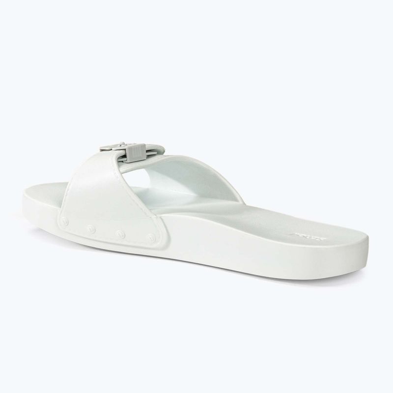 Women's Scholl Pescura Flat Aqua Eva off white slides 3