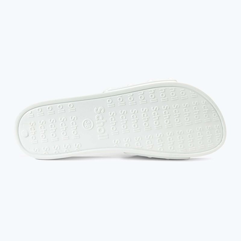 Women's Scholl Pescura Flat Aqua Eva off white slides 4