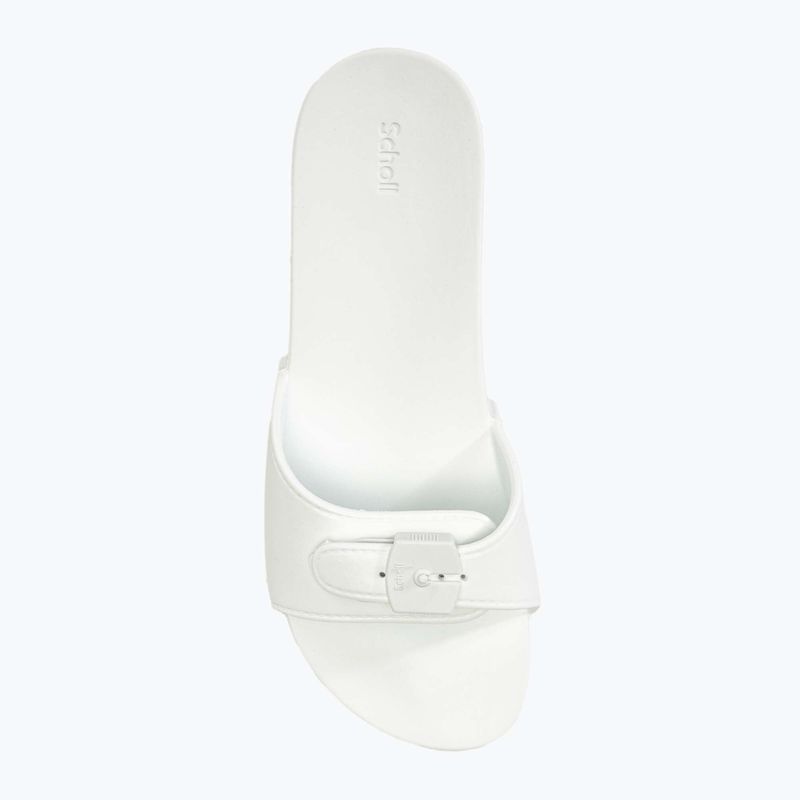 Women's Scholl Pescura Flat Aqua Eva off white slides 5