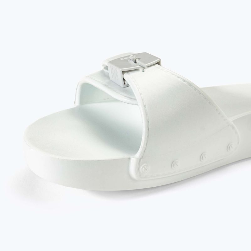 Women's Scholl Pescura Flat Aqua Eva off white slides 7