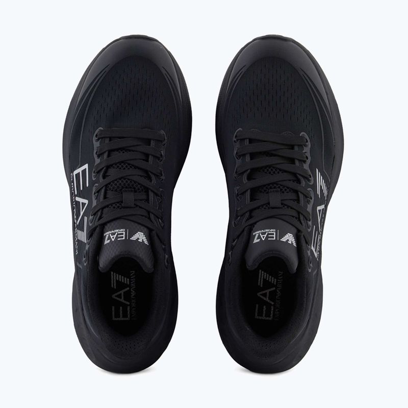 Shoes EA7 Emporio Armani Wave Cracking full black / silver 12