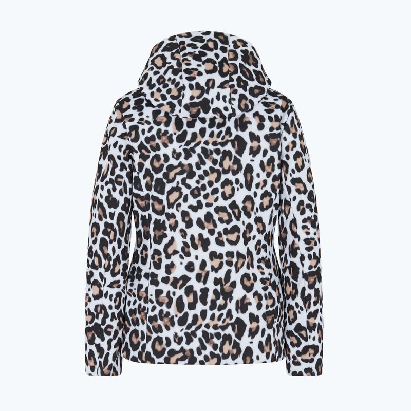 Women's ski jacket EA7 Emporio Armani Ski Kitzbuhel Softshell fancy white animalier 2