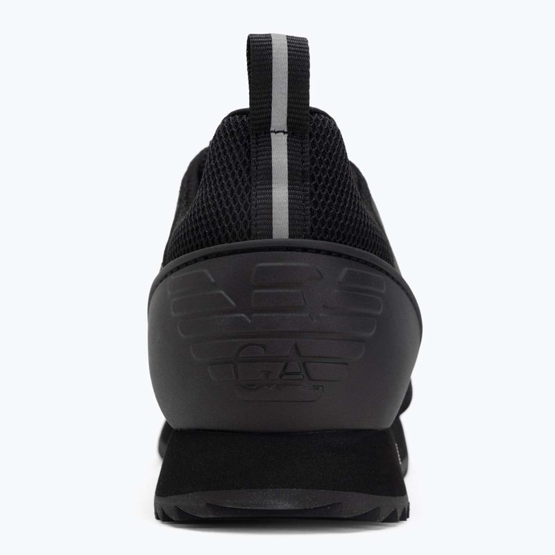 Shoes EA7 Emporio Armani Black & White Suede triple black micropunch 6