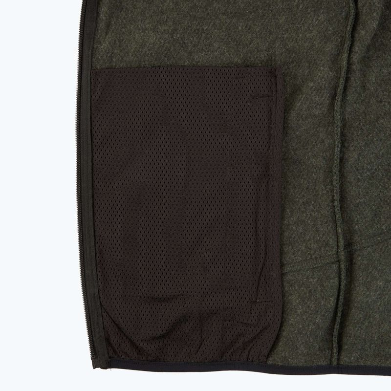 Men's fleece sweatshirt CMP 35H3907 Melange Knitted forest melange/nero/ferrari 5