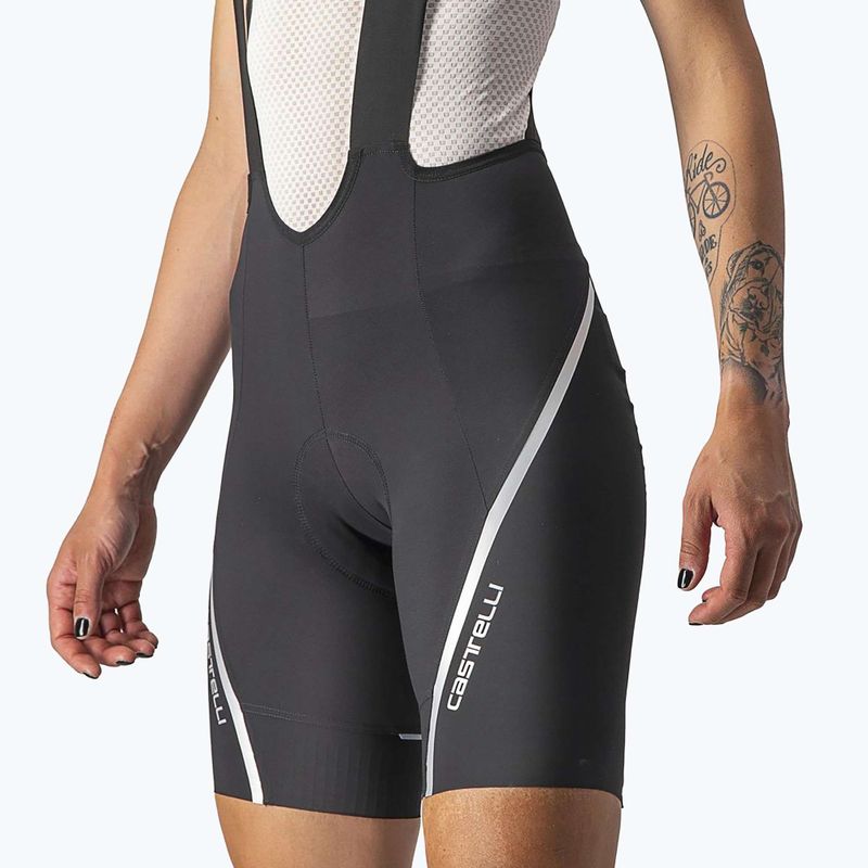 Women's cycling shorts Castelli Velocissima 3 black/ silver 3