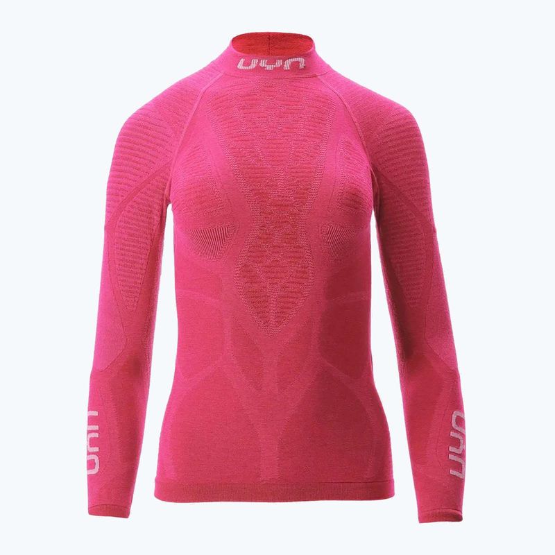 Women's thermal active sweatshirt UYN Elevation Biomorph LS Turtle Neck pink yarrow 7
