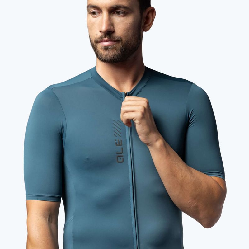 Men's Alé Color Block Off Road leaf green cycling jersey 3
