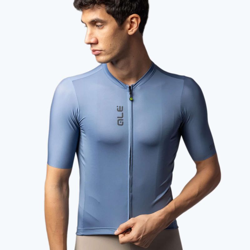 Men's cycling jersey Alé Color Block steel blue 3