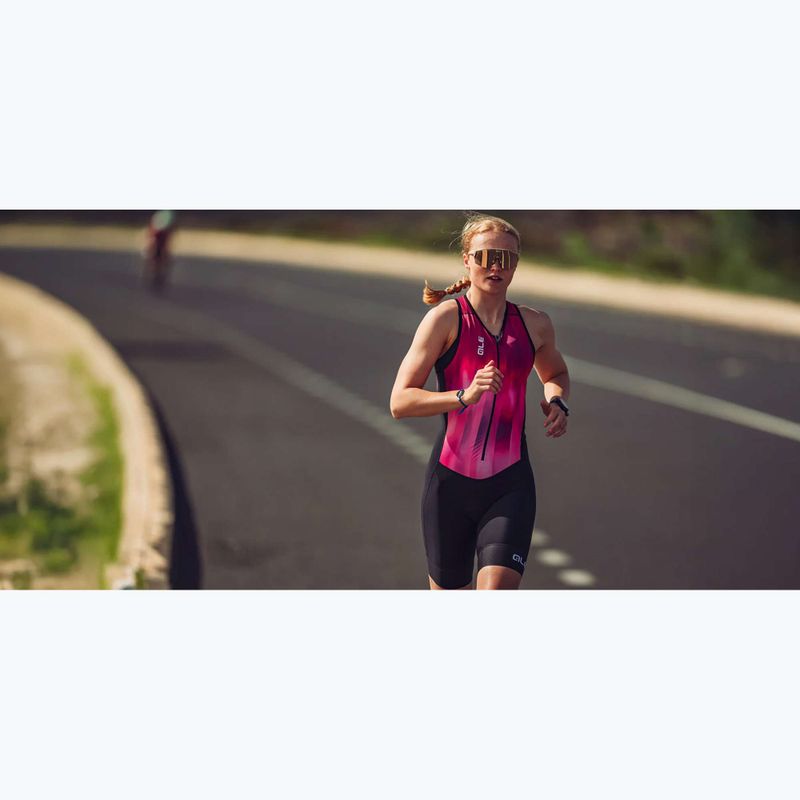 Women's triathlon suit Alé Crazy pink combo 8