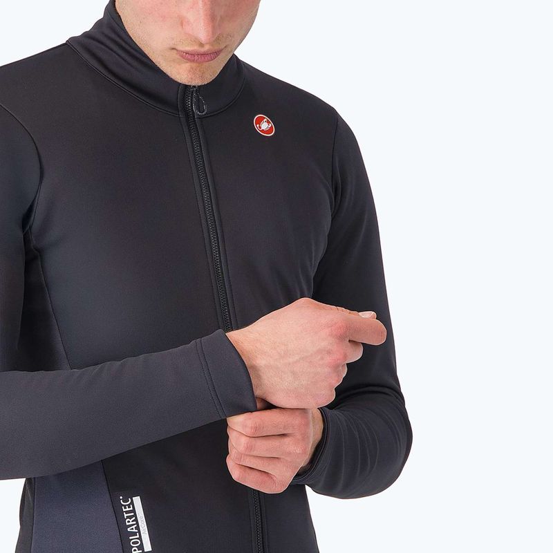 Men's cycling jacket Castelli Entrata 2 light black/dark gray 4