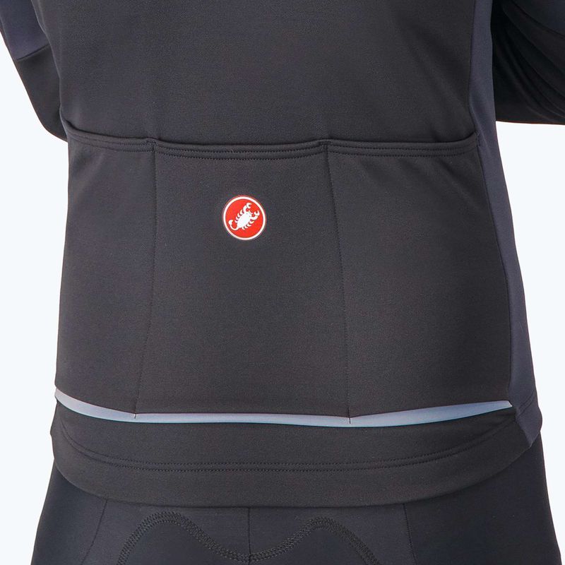 Men's cycling jacket Castelli Entrata 2 light black/dark gray 5