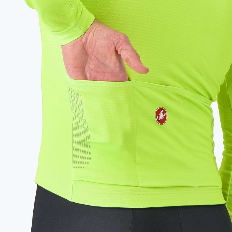 Men's cycling longsleeve Castelli Puro 4 electric lime 4
