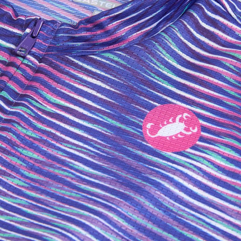 Women's cycling jersey Castelli Cosmic Vortex multicolor ultraviolet rose 3