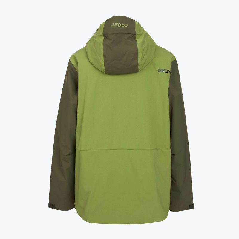 Men's Oakley TNP TBT Insulated Anorak snowboard jacket new dark brush/fern 2
