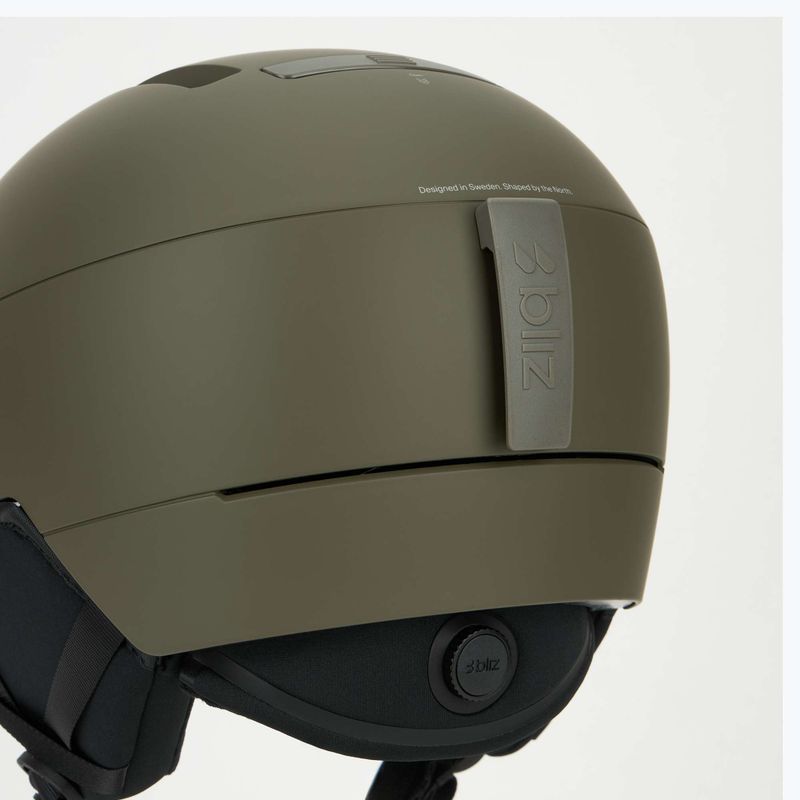 Ski helmet Bliz S002 matte camo green 8