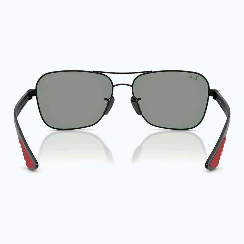 Sunglasses Ray-Ban Rb8336M Scuderia matt black/dark grey mirror blue/red 5