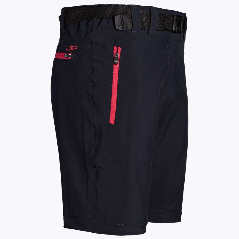 Women's CMP Zip Off trekking trousers black/pink 3T51446/05UG 3