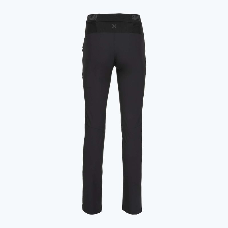 Women's trekking trousers Montura Rise anthracite/turquoise 2
