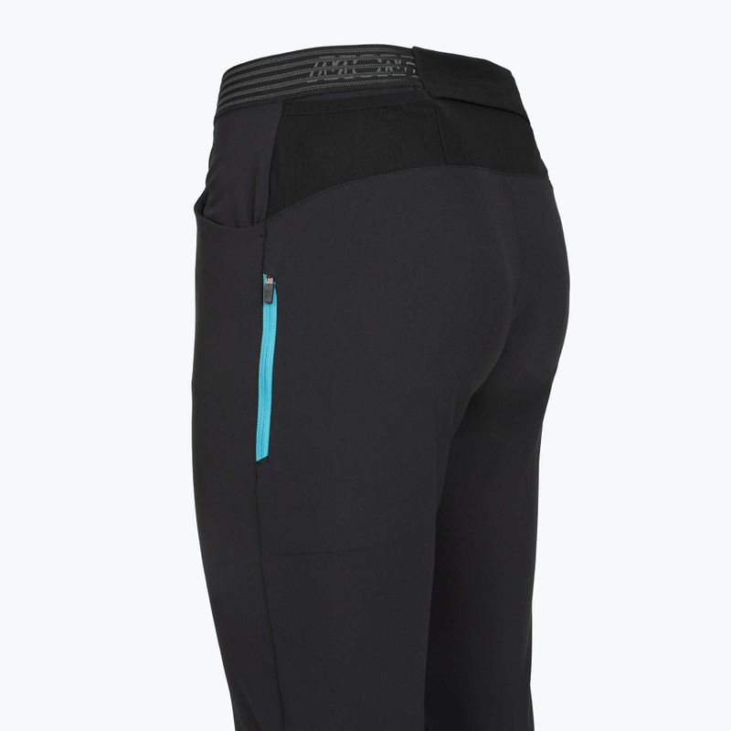 Women's trekking trousers Montura Rise anthracite/turquoise 4