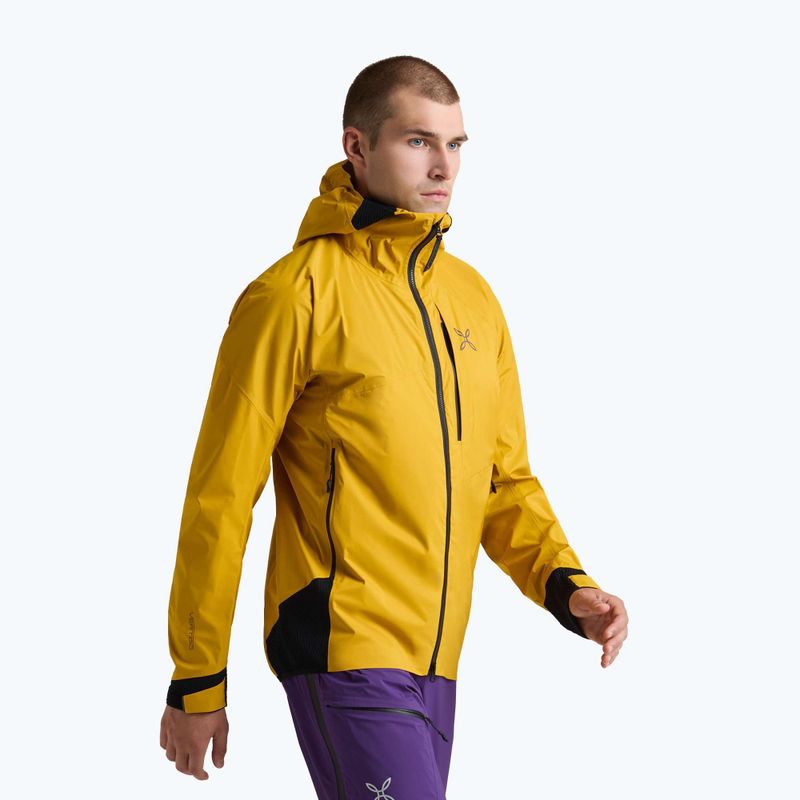 Men's rain jacket Montura Vertigo 3L mustard 4