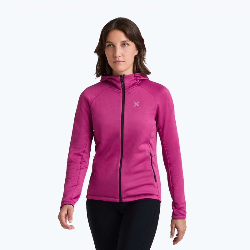 Women's sweatshirt Montura Fadis Grid Hooded Maglia baton rougue 4