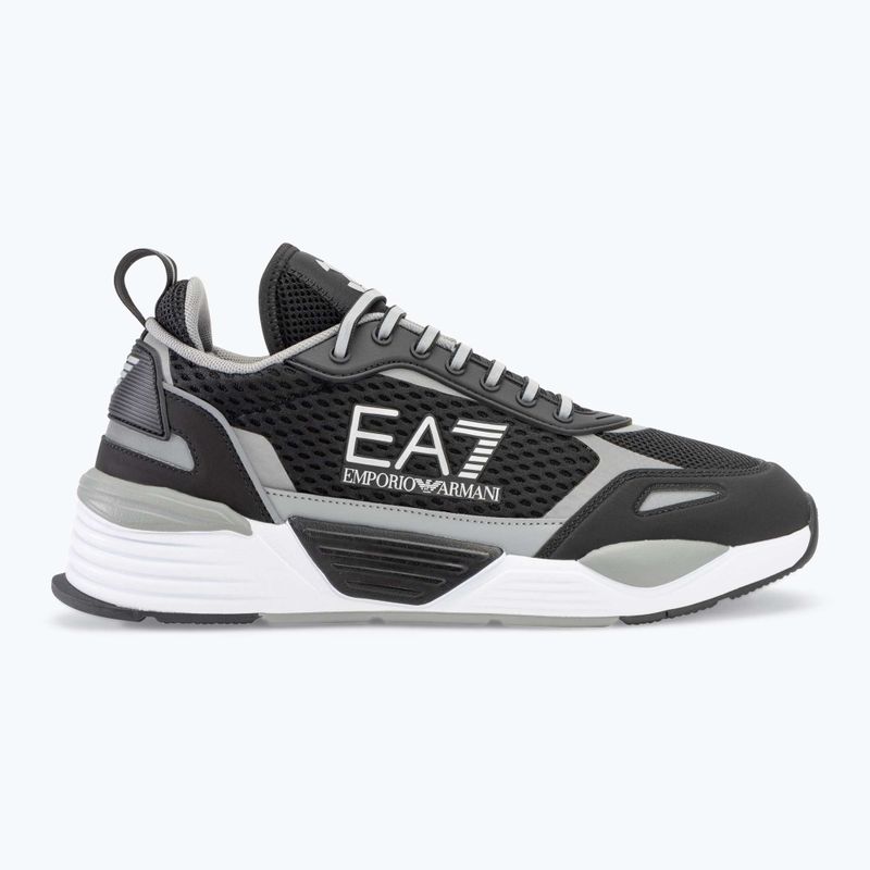 EA7 Emporio Armani Ace Runner Mesh black/ silver shoes 2