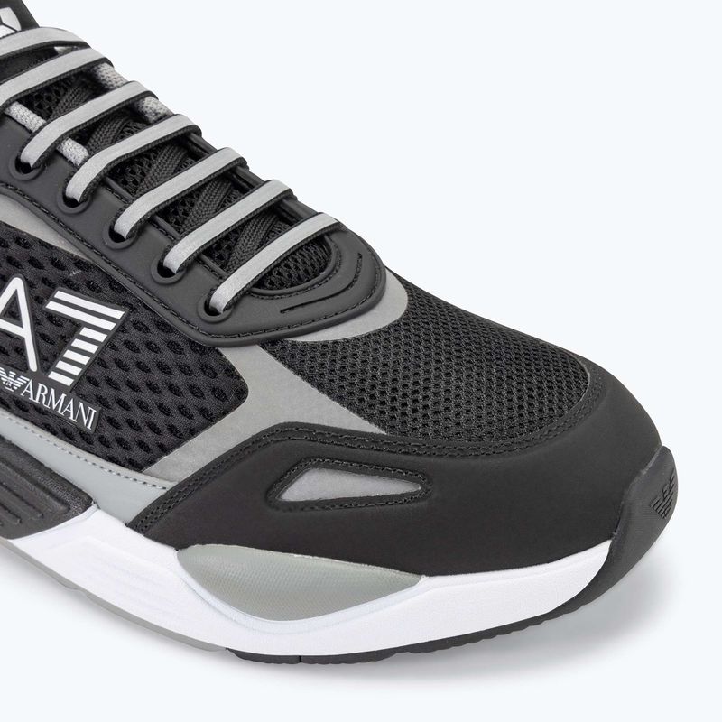 EA7 Emporio Armani Ace Runner Mesh black/ silver shoes 7