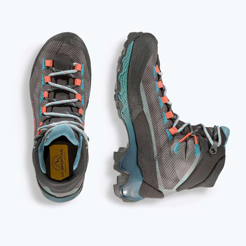 Women's trekking boots La Sportiva Aequilibrium Hike GTX carbon/everglade 10